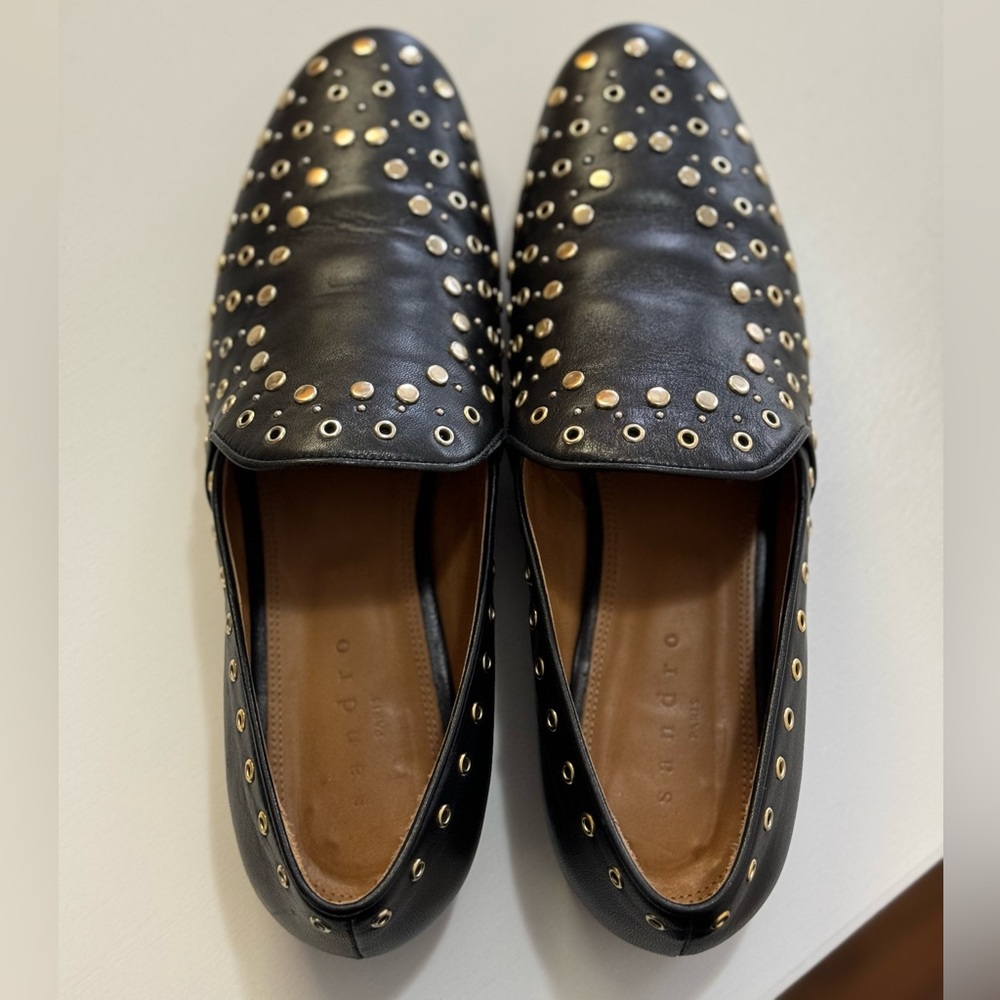 Sandro Studded Loafers. Worn once. Size 10. Beautiful pair of shoes!!!